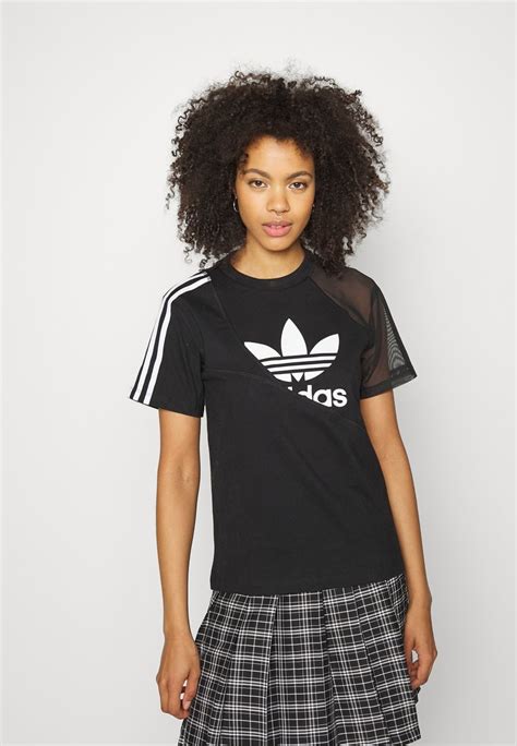 adidas originals tee t shirt dam svart